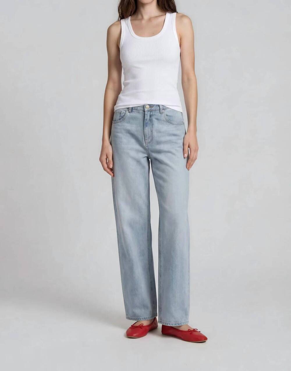 NEW IT IS WELL L.A. ribbed tank top in salt